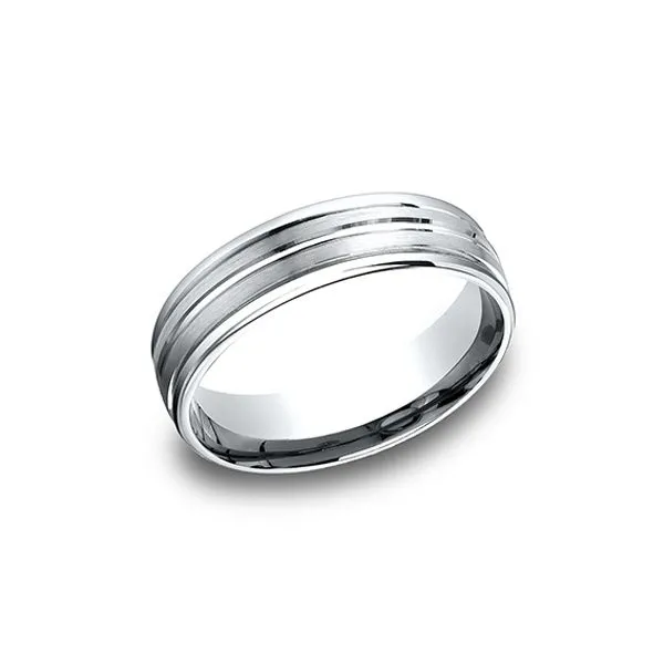 14k White Gold Wedding Band Arezzo Jewelers Elmwood Park, IL