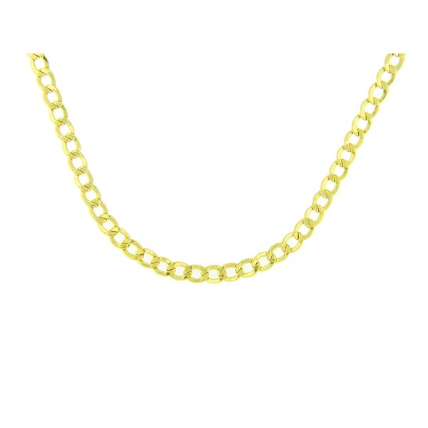 14K Yellow Gold Curb Chain - 30