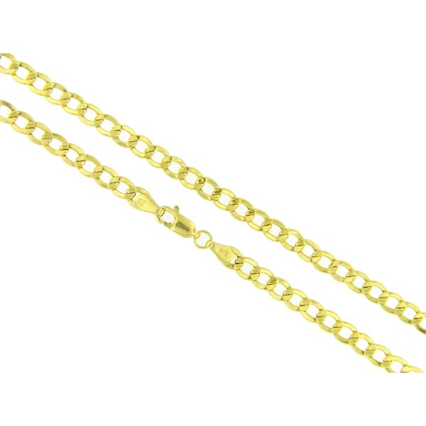 14K Yellow Gold Curb Chain - 30