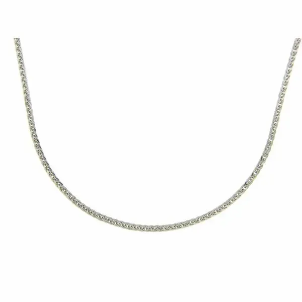 14k White Gold Spiga Chain Image 2 Arezzo Jewelers Elmwood Park, IL