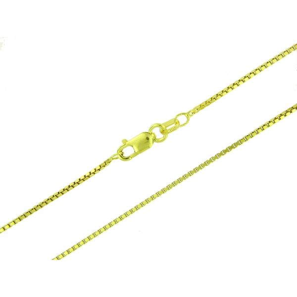 14k Yellow Gold Box Link Chain - 18