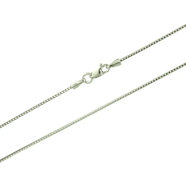 14k White Gold Franco Chain - 18