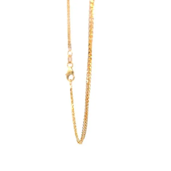 14K Yellow Gold 1.3mm Spiga Link Pendant Chain Image 3 Arezzo Jewelers Elmwood Park, IL