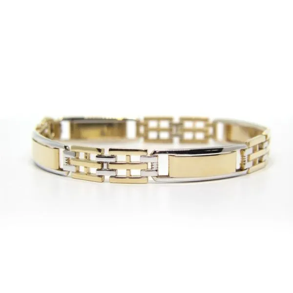 Men's 14k Two-Tone Bracelet Arezzo Jewelers Elmwood Park, IL