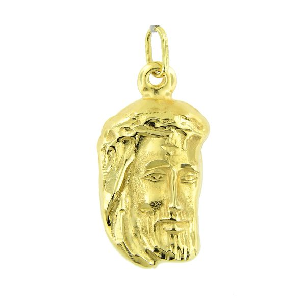 18k Yellow Gold Jesus Head Medal - Medium Arezzo Jewelers Elmwood Park, IL