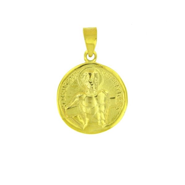 14k St. Dismus Medal - Small Arezzo Jewelers Elmwood Park, IL