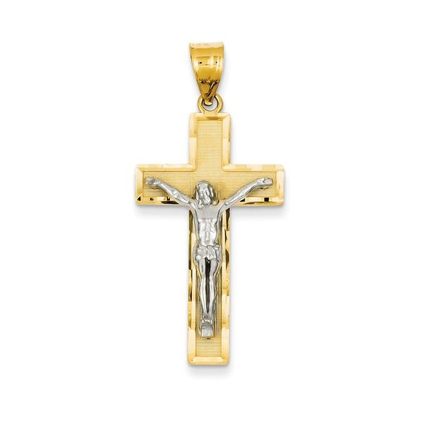 14k Two-Tone Crucifix Arezzo Jewelers Elmwood Park, IL