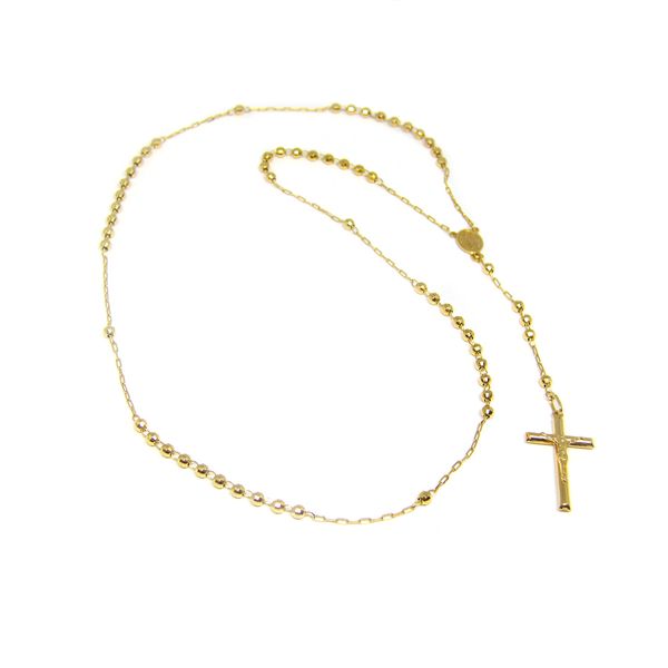 14k Yellow Gold Beaded Rosary Image 2 Arezzo Jewelers Elmwood Park, IL