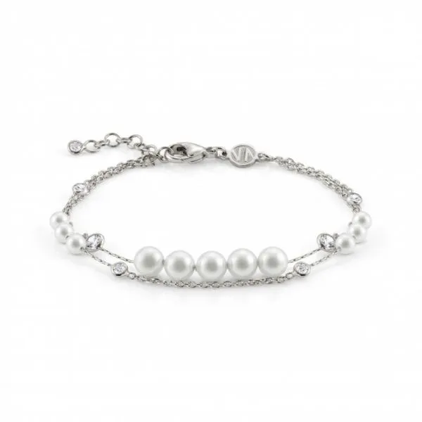 Nomination Silver & Pearl Bracelet Arezzo Jewelers Elmwood Park, IL