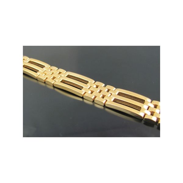 Gold Plated Stainless Steel Bracelet Image 2 Arezzo Jewelers Elmwood Park, IL