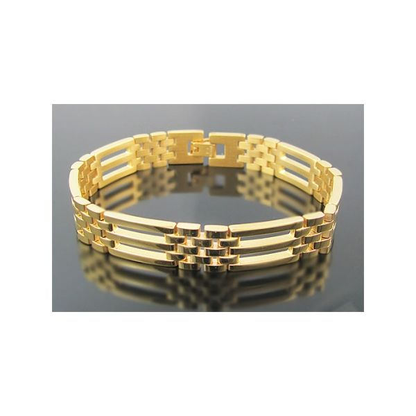 Gold Plated Stainless Steel Bracelet Arezzo Jewelers Elmwood Park, IL