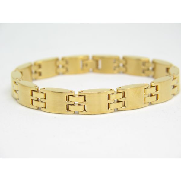 Men’s stainless steel Byzantine style bracelet Arezzo Jewelers Elmwood Park, IL