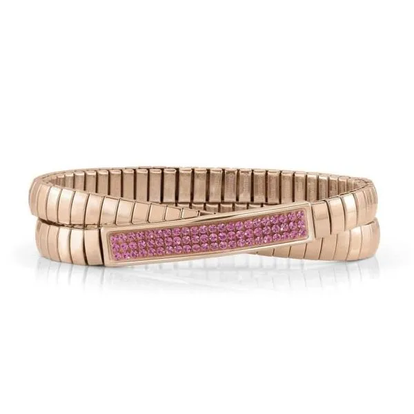 Nomination 22k Rose Colored Steel Adjustable Bracelet - XTE Arezzo Jewelers Elmwood Park, IL