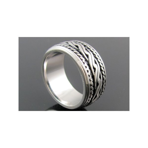 Stainless Steel Tribal Ring Arezzo Jewelers Elmwood Park, IL