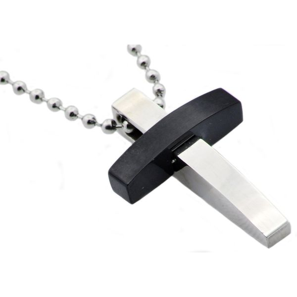 Stainless steel cross pendant Arezzo Jewelers Elmwood Park, IL