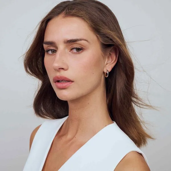 Earrings Carrara Pianura - Two toned Image 2 Arezzo Jewelers Elmwood Park, IL