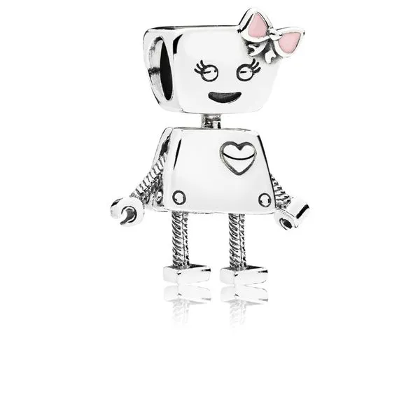 Bella Bot Charm, Pink Enamel Arezzo Jewelers Elmwood Park, IL