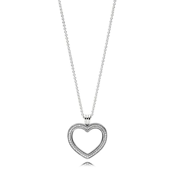 Sparkling PANDORA Floating Heart Locket Arezzo Jewelers Elmwood Park, IL