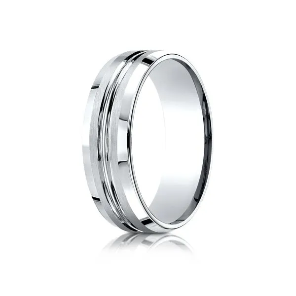 Cobalt Chrome Wedding Band Image 2 Arezzo Jewelers Elmwood Park, IL