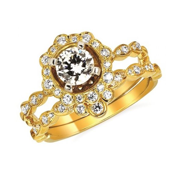 14KY Diamond Curved Wedding BAND. 0.134ctw. Size 6.5 Barnes Jewelers Goldsboro, NC