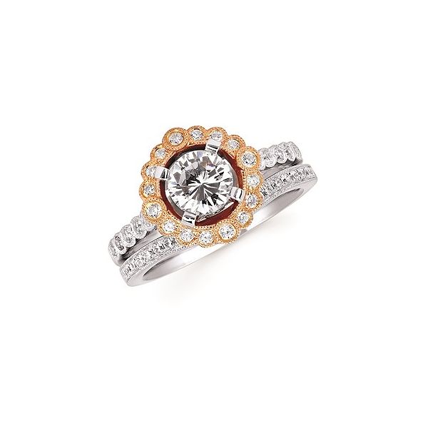 14K White Diamond Contoured Wedding BAND  0.152tw,  Size 6 Barnes Jewelers Goldsboro, NC