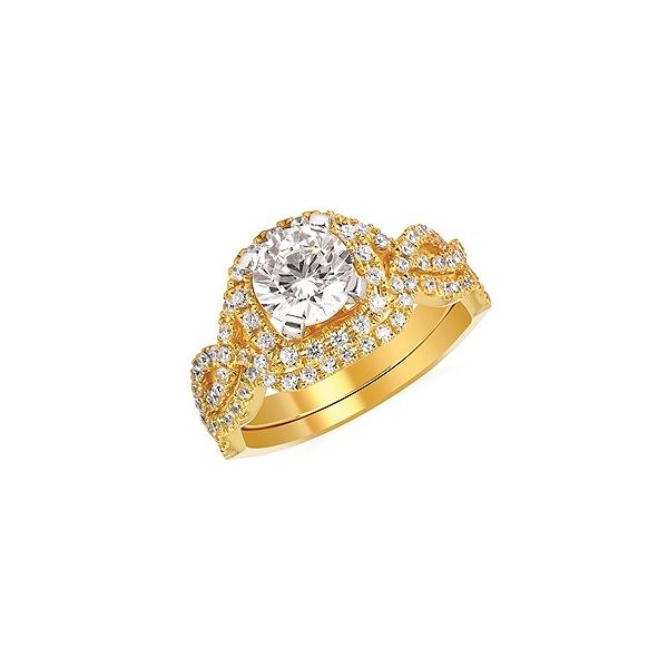 14K Yellow Contour Diamond Wedding BAND. 0.15tw.   Size 6. Barnes Jewelers Goldsboro, NC