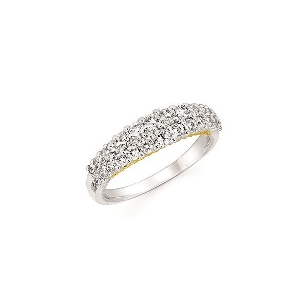 14K White w/Yellow Gold Diamond Fashion Ring, Size 6.5,    38 Diamonds =0.75cttw. Barnes Jewelers Goldsboro, NC