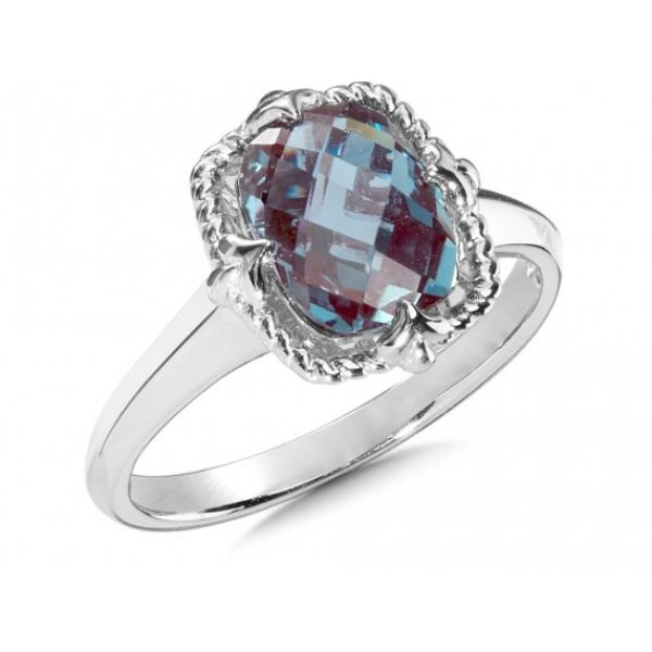 COLORE LVR802-CAL Ladies Sterling Silver Fashion Ring, Lab Created Alexandrite, Size 7 Barnes Jewelers Goldsboro, NC
