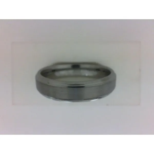 Tungsten Wedding Band, Satin Center w/ rounded Polished Edge, 6MM, Size10.5 Barnes Jewelers Goldsboro, NC