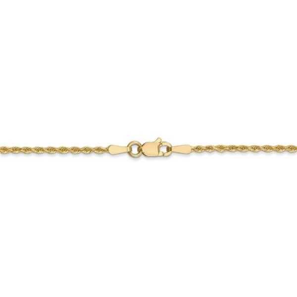 Yellow 14 Karat 1.75mm D/C Rope Chain Length 18  w/Lobster Clasp Barnes Jewelers Goldsboro, NC