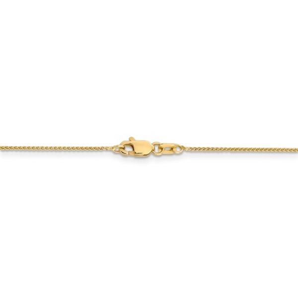 14K Yellow 0.80mm Spiga Chain w/ Lobster Clasp Length 18