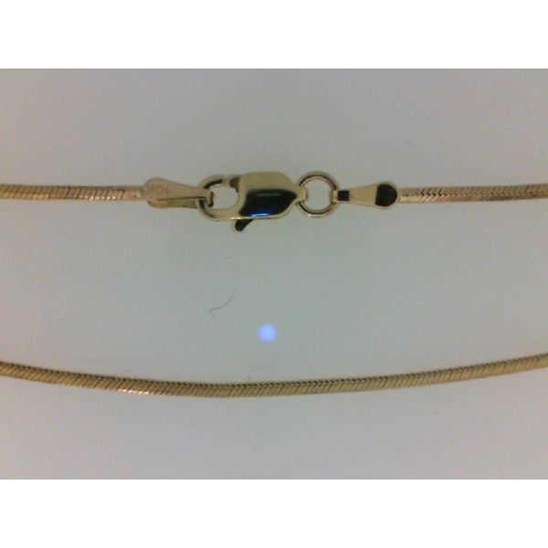 Yellow 10 Karat Snake Chain Bracelet 6.75