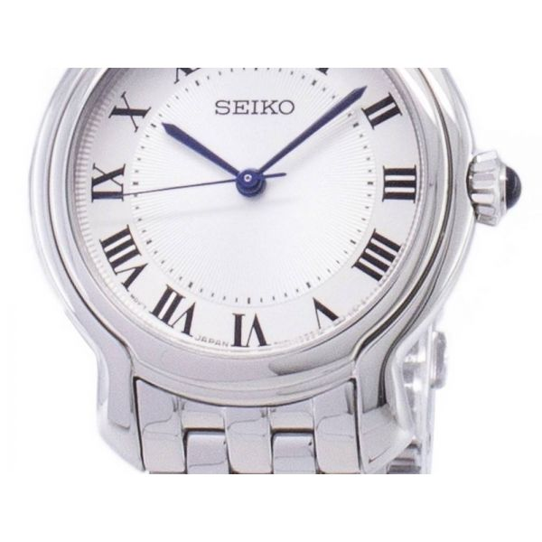 Seiko Solar Watch with Silver Sunray Patterned Dial and Stainless Steel Bracelet, 29MM Barnes Jewelers Goldsboro, NC