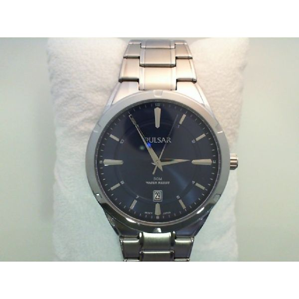 Pulsar Watches, Gents, Blue dial, 42mm, Stainless Steel, Mineral Crystal, 50M W/R, Pulsar PS9 521 Barnes Jewelers Goldsboro, NC