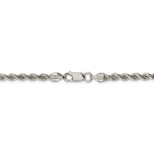 Sterling Silver 4.3mm Solid Rope Chain 22