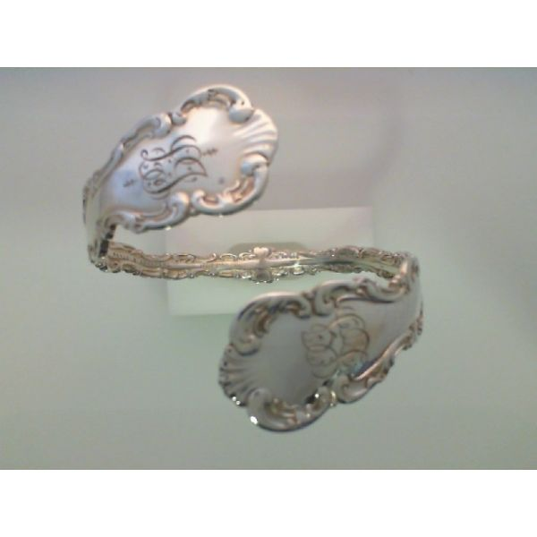 Sterling Silver Bypass Spoon Bracelet Barnes Jewelers Goldsboro, NC