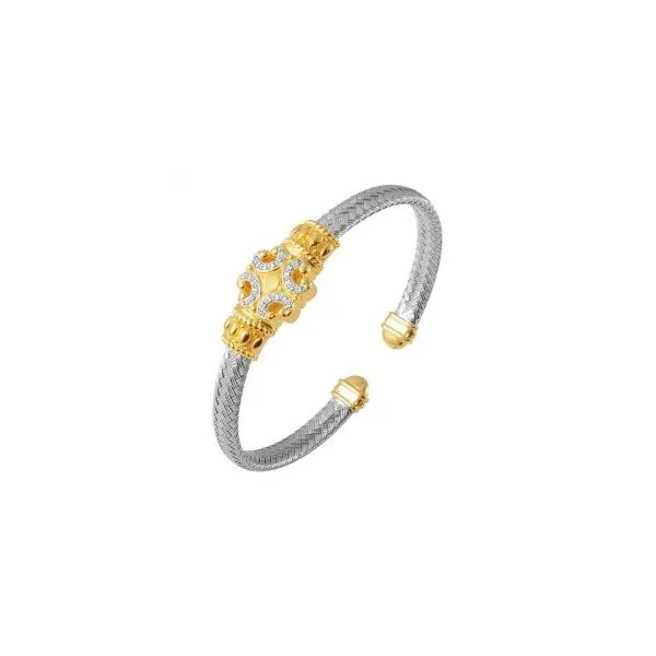 18K Gold Plated Rhodium Sterling Silver 