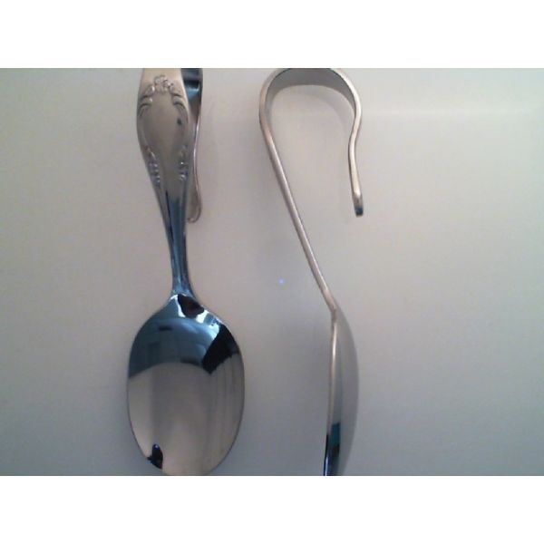 Chateau  Child's Bent Spoon. 18/8 Stainless. Barnes Jewelers Goldsboro, NC