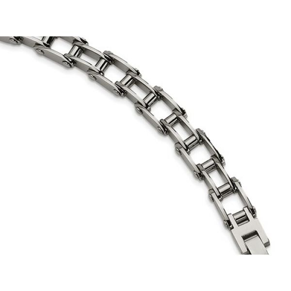 Stainless steel Bracelet w/ Bike chain links. Length 8.5