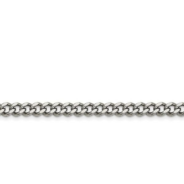 CHISEL Stainless steel  6.5mm Curb Chain Necklace,  Length 24