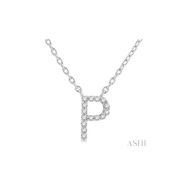 'P' Initial Diamond Pendant Barnett Jewelers Jacksonville, FL