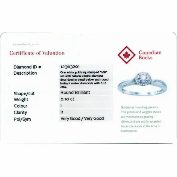 Canadian Diamond Ring Image 2 Barthau Jewellers Stouffville, ON