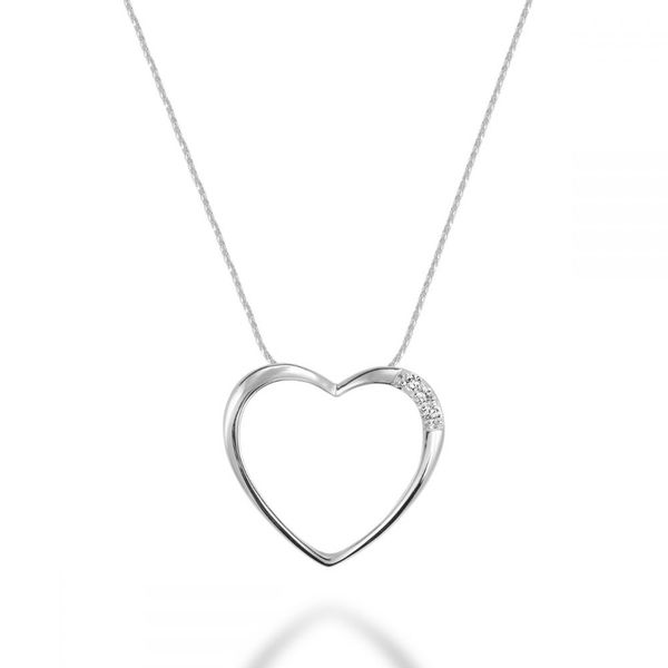 10KW Diamond Heart Necklace Barthau Jewellers Stouffville, ON