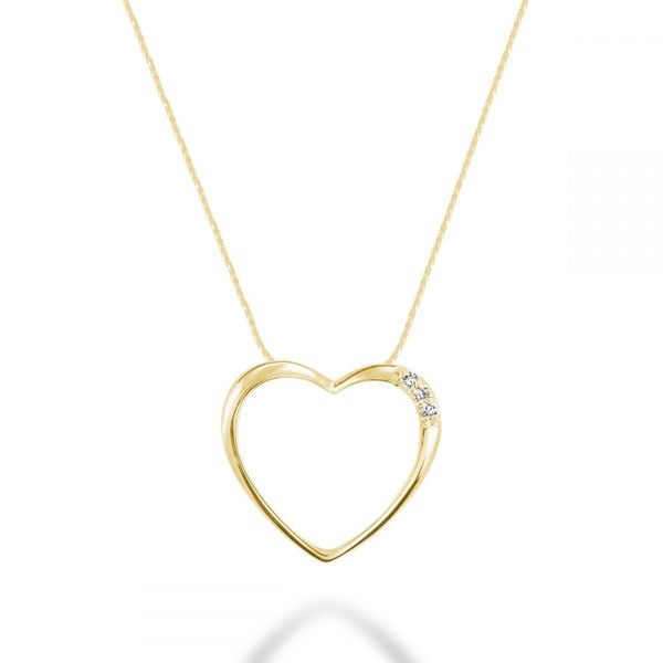 10KY DIAMOND HEART NECKLACE Barthau Jewellers Stouffville, ON