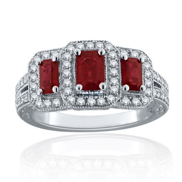 14KW Ruby & Diamond Ring Barthau Jewellers Stouffville, ON