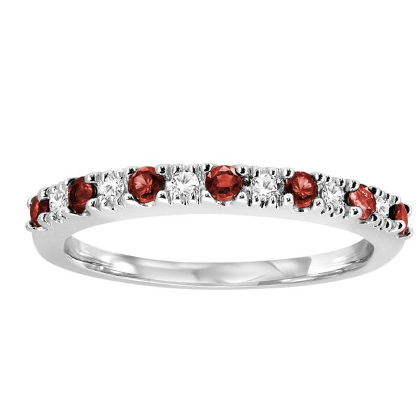 10K White Gold Ruby & Diamond Ring Barthau Jewellers Stouffville, ON