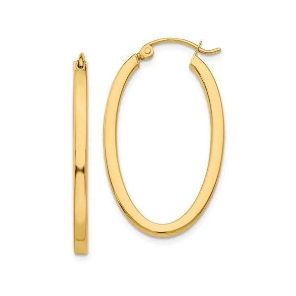 14K Yellow Gold Hoop Earrings Barthau Jewellers Stouffville, ON