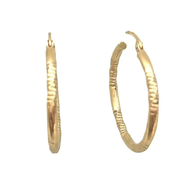 14KY Hoop Earrings Barthau Jewellers Stouffville, ON