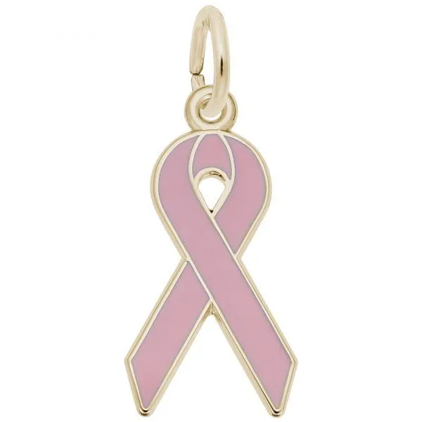 10KY Charm Breast Cancer Ribbon Barthau Jewellers Stouffville, ON