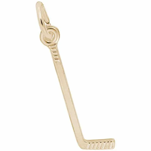 10K Yellow Gold Charm Hockey Stick Barthau Jewellers Stouffville, ON